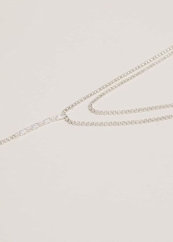 Phase Eight Silver Sparkle Dangle Lariat Jewellery Silver Australia | WT7143502